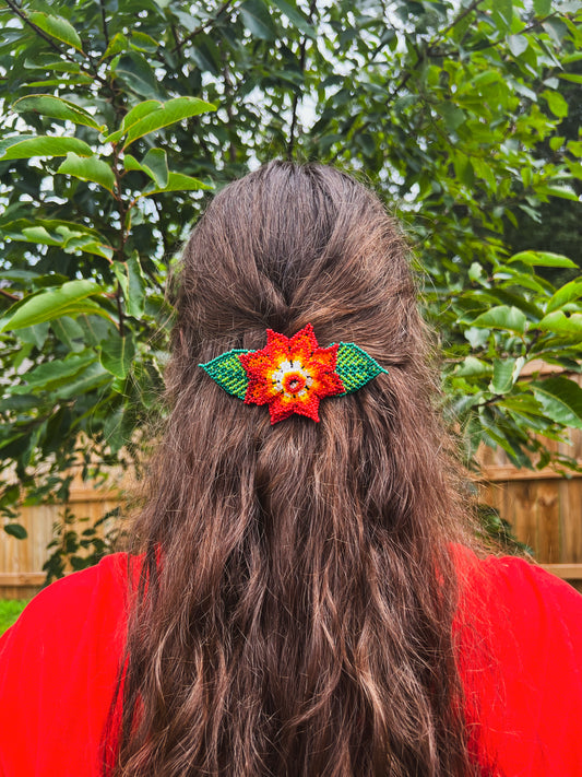 Flor Barrette ✻ Embera Beaded Hair Barrettes