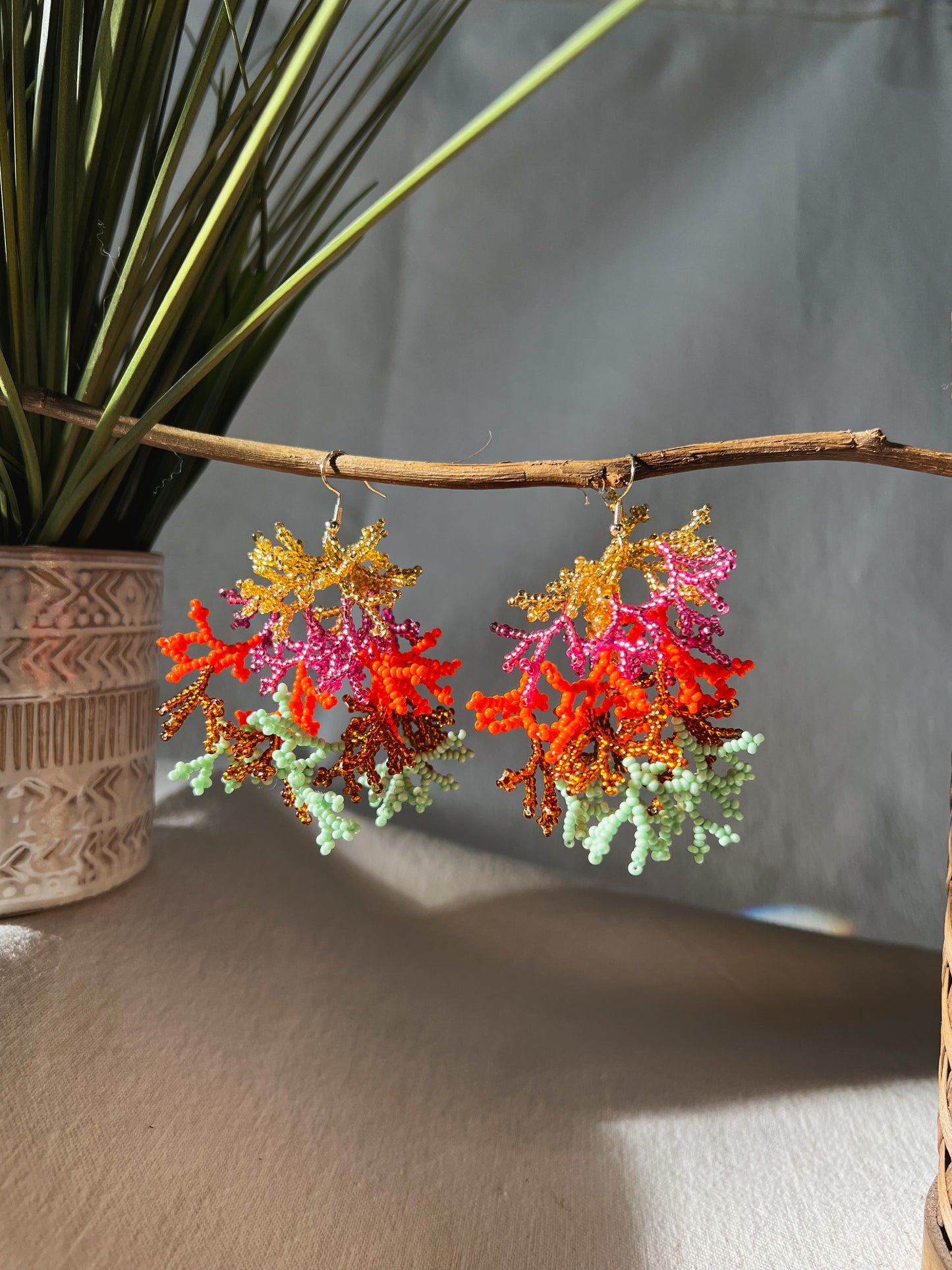 Corals ✻ Inga Beaded Earrings