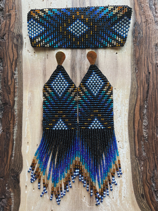 Sol Set ✻ Inga Beaded Earrings + Bracelet Set