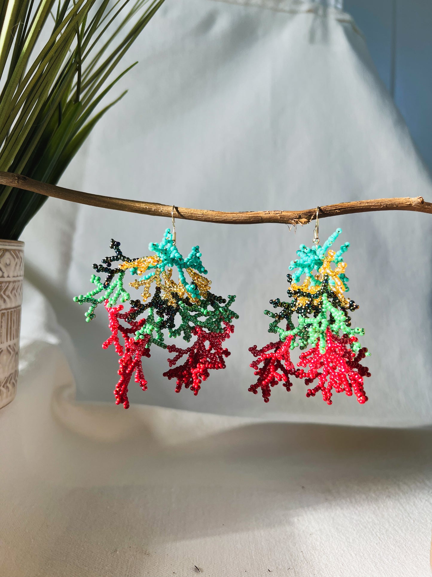 Corals ✻ Inga Beaded Earrings