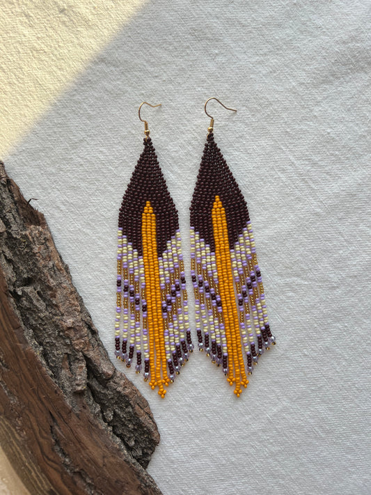 Blackberry ✻ Misak Beaded Earrings