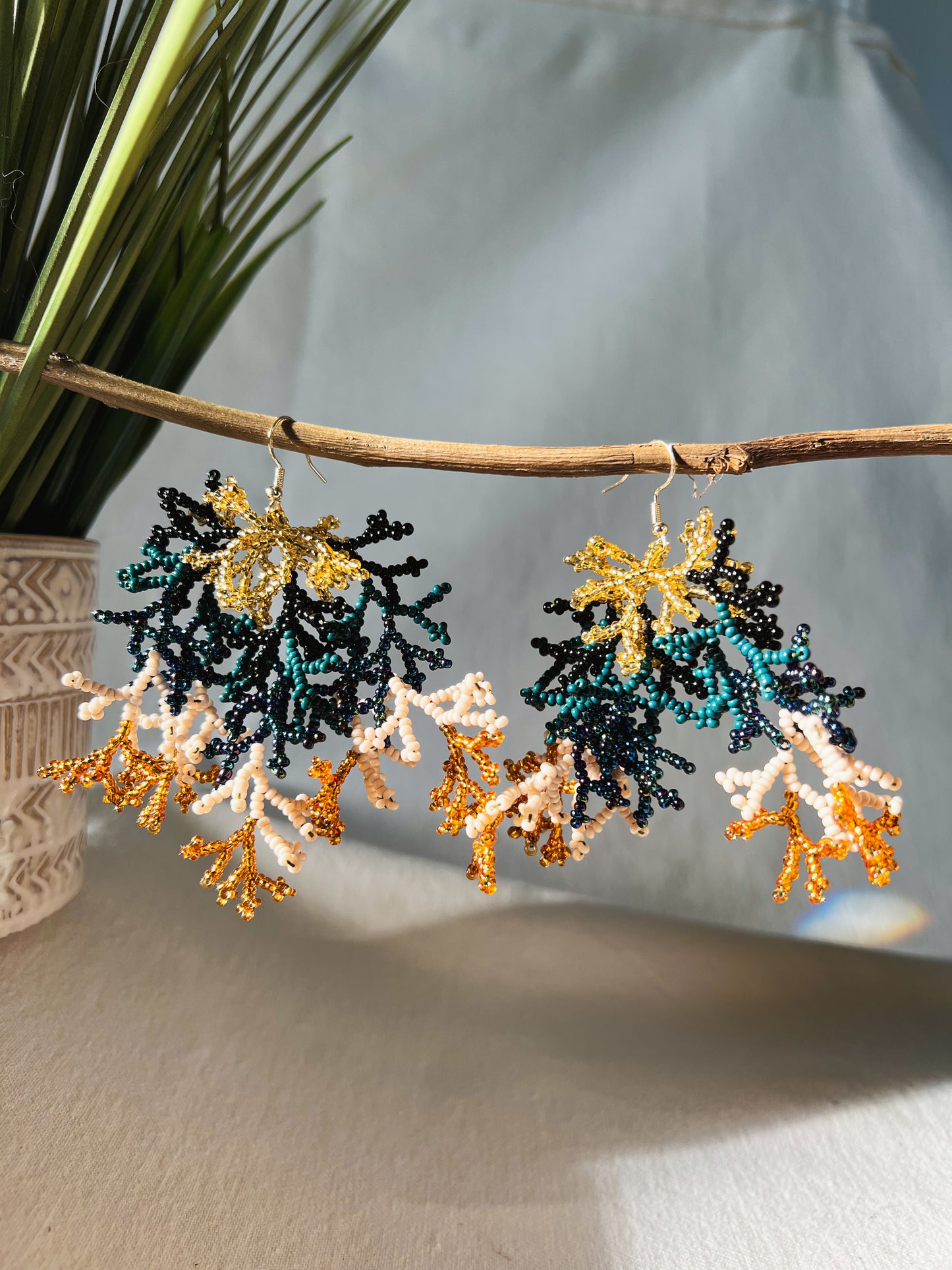 Corals ✻ Inga Beaded Earrings