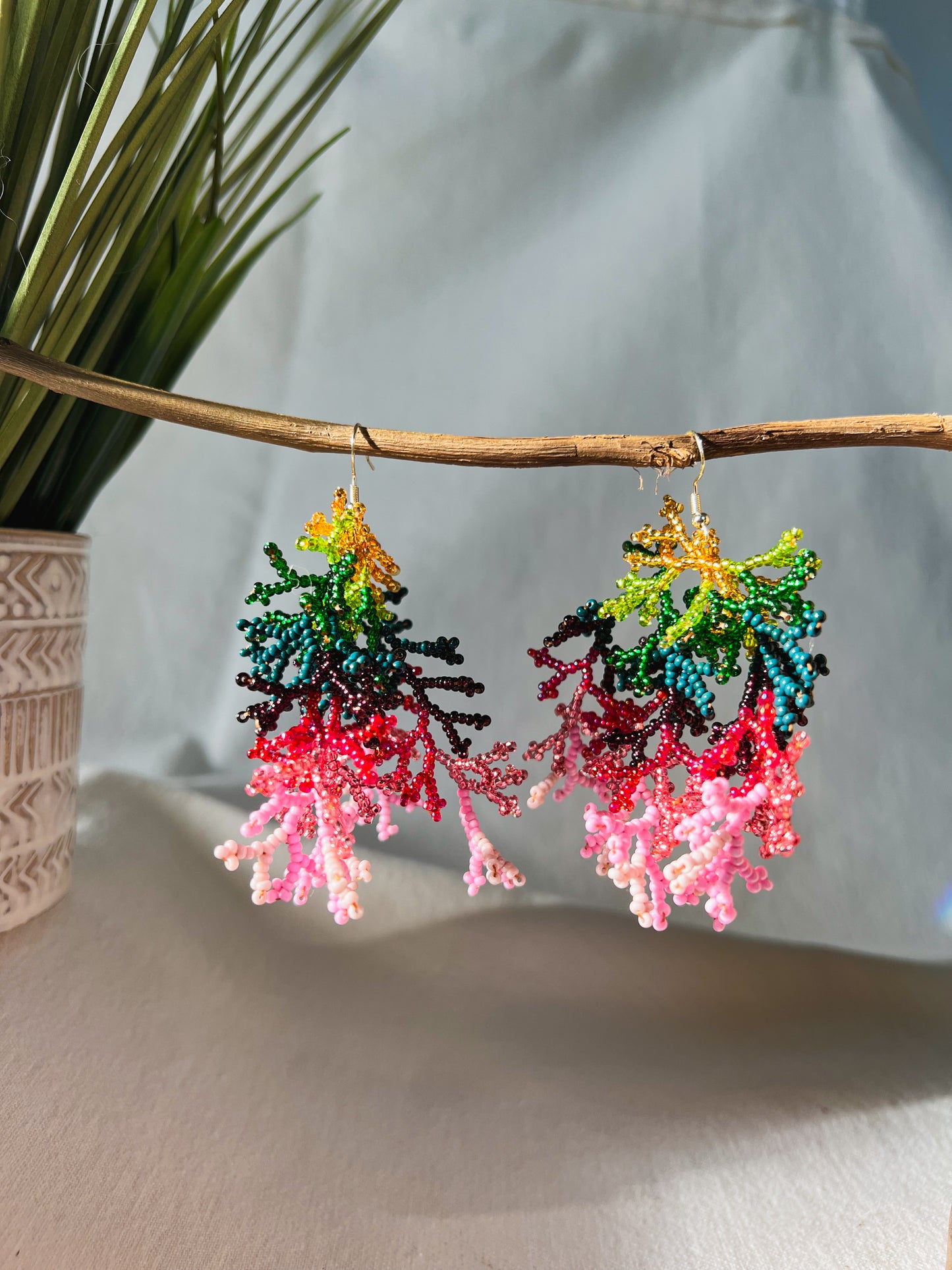 Corals ✻ Inga Beaded Earrings