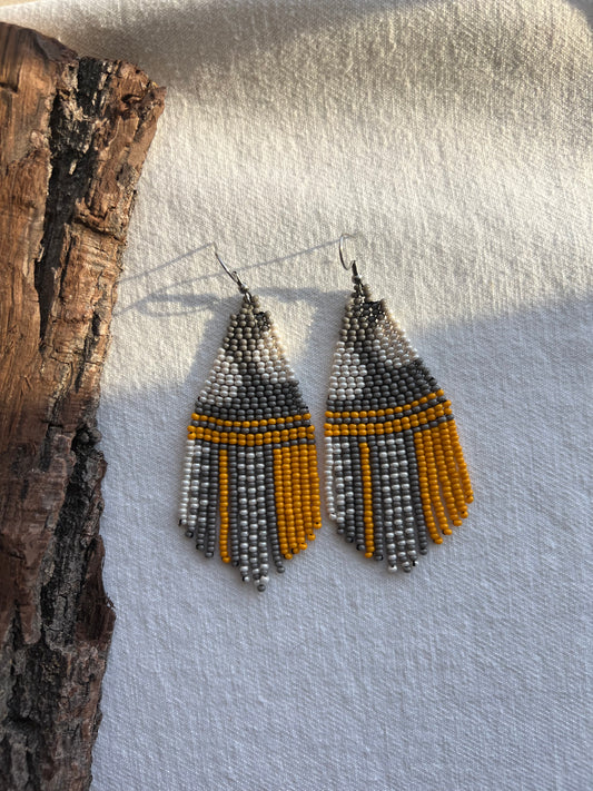 Daffodil ✻ Misak Beaded Earrings