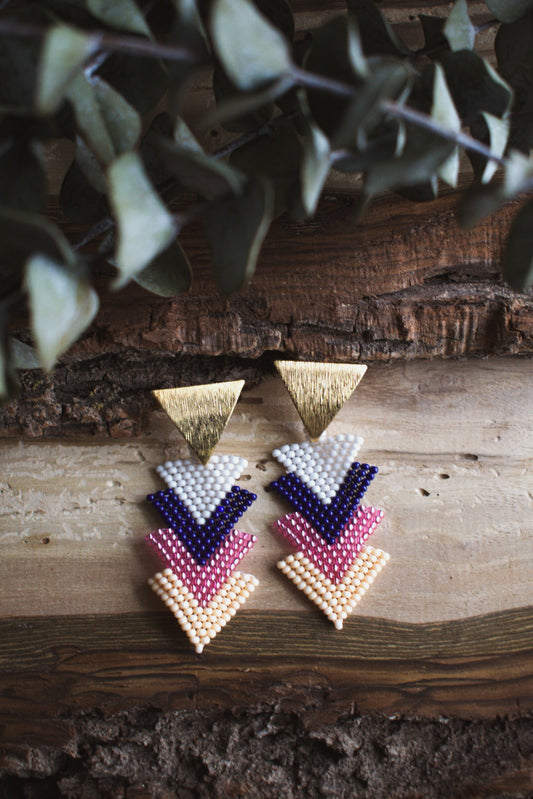 Diamante ✻ Misak Beaded Earrings