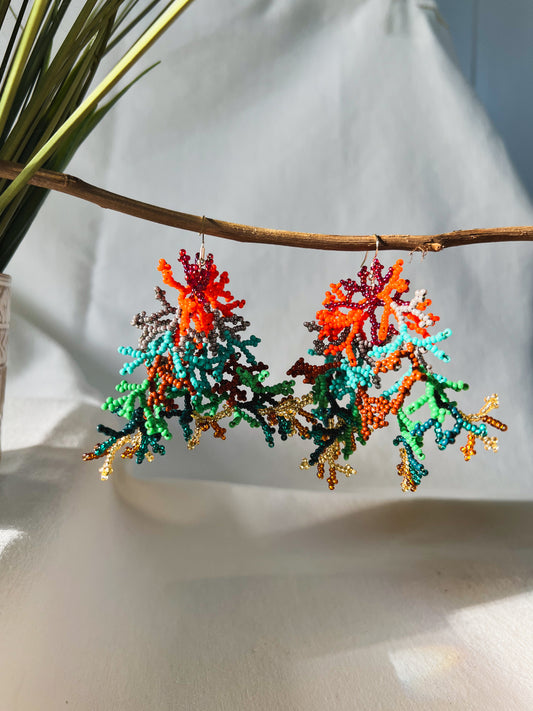 Corals ✻ Inga Beaded Earrings