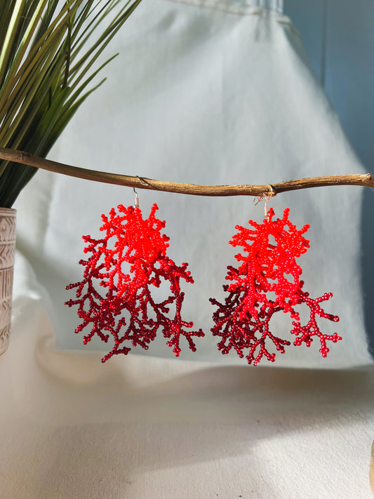 Corals ✻ Inga Beaded Earrings