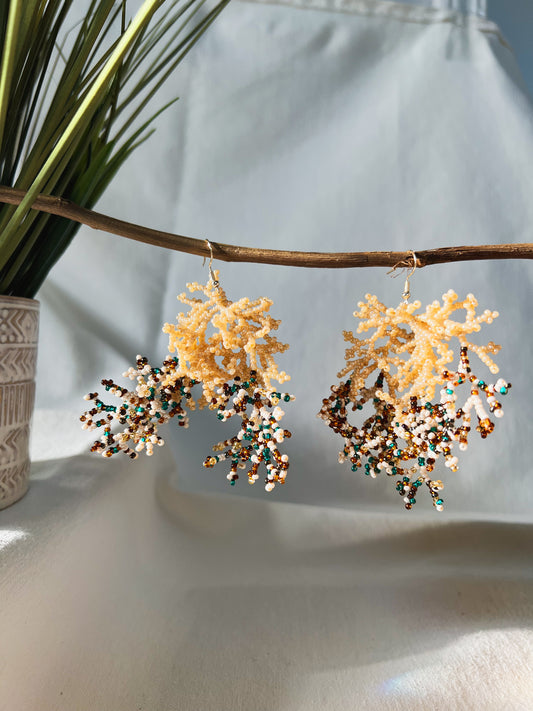 Corals ✻ Inga Beaded Earrings