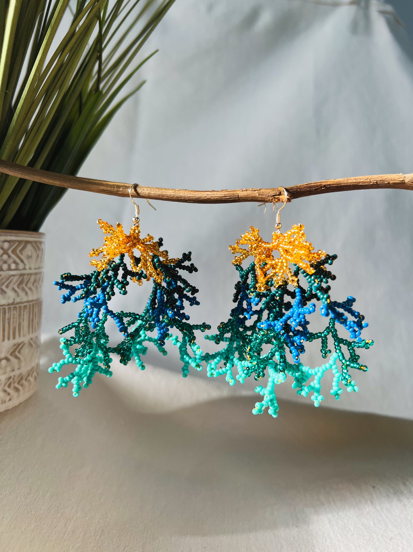 Corals ✻ Inga Beaded Earrings