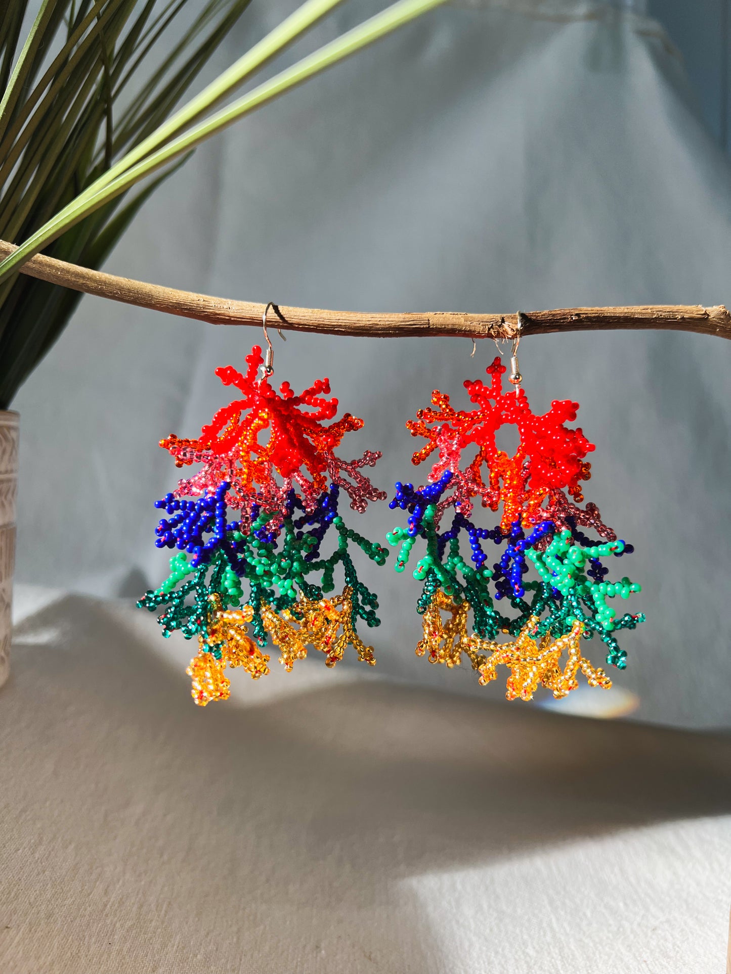 Corals ✻ Inga Beaded Earrings