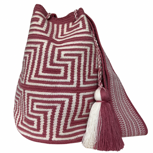 Pink Maze ✻ Large Wayuu Mochila