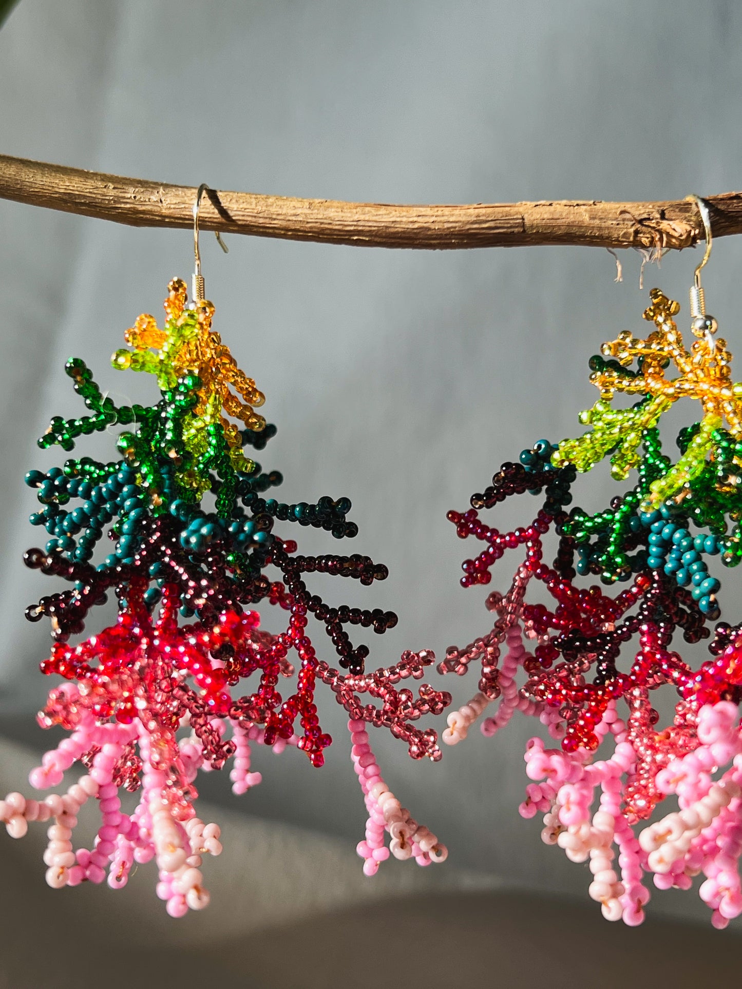 Corals ✻ Inga Beaded Earrings