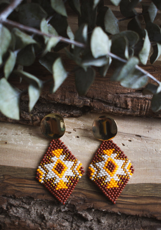 Diamante ✻ Misak Beaded Earrings