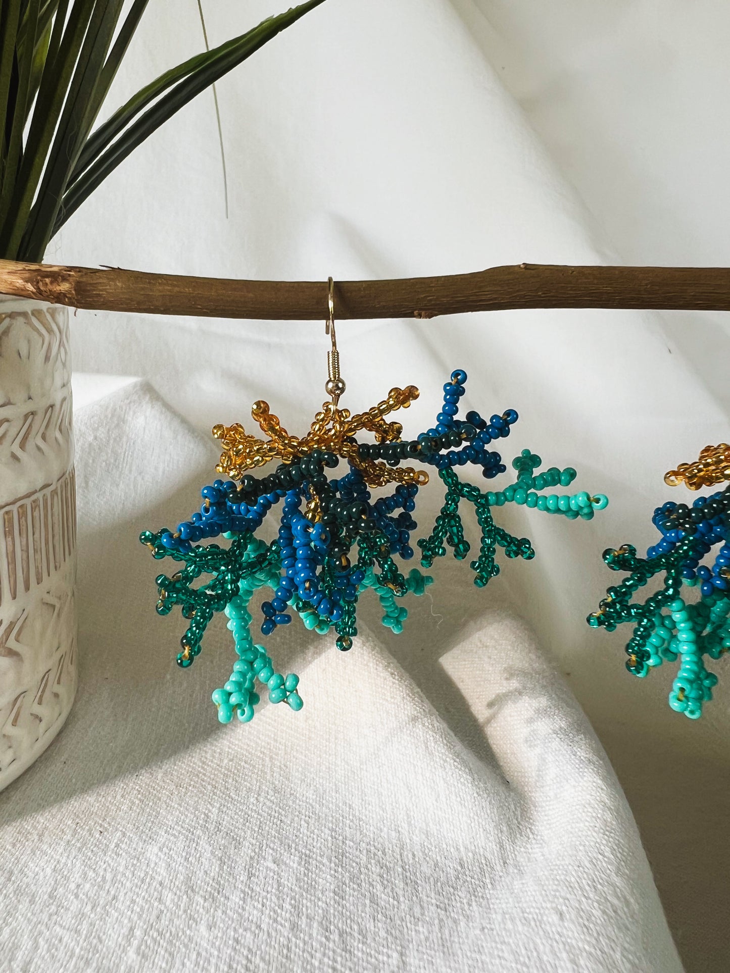 Mini Corals ✻ Inga Beaded Earrings