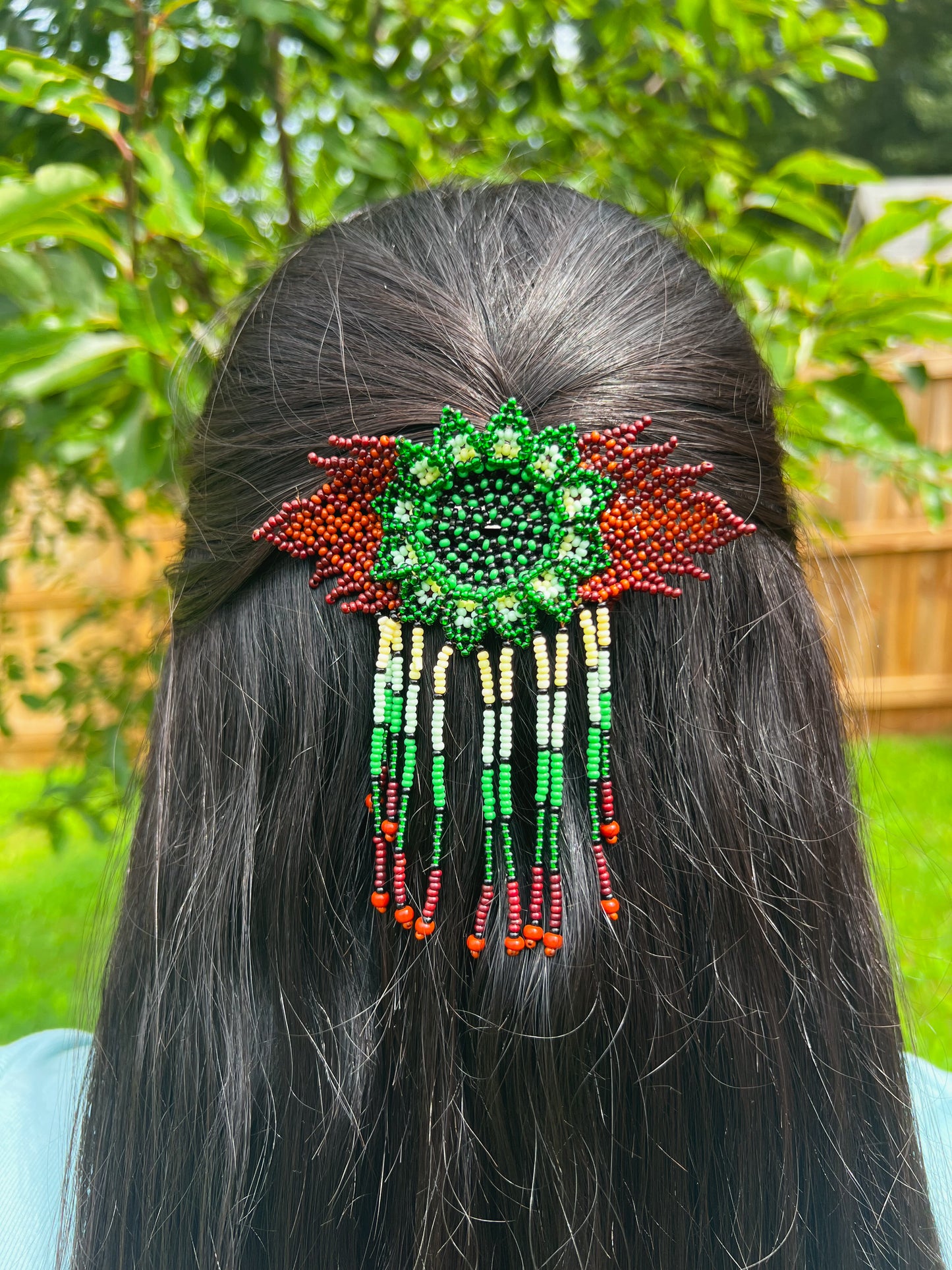 Flor Barrette ✻ Embera Beaded Hair Barrettes