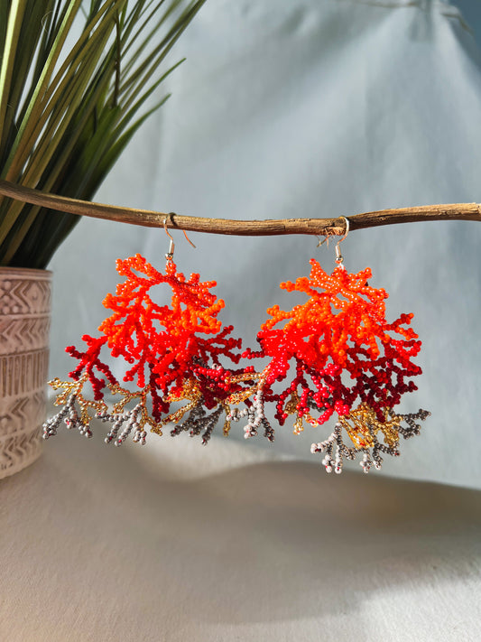 Corals ✻ Inga Beaded Earrings