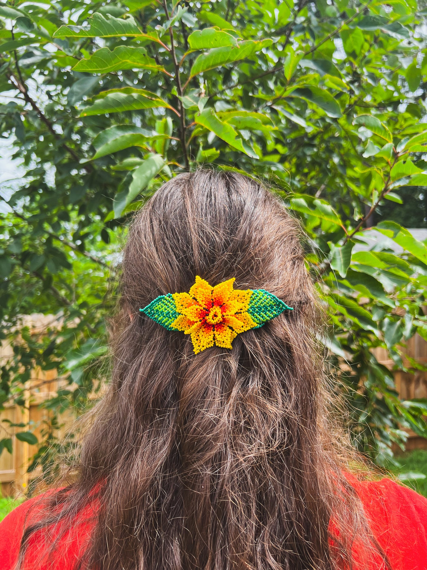 Flor Barrette ✻ Embera Beaded Hair Barrettes