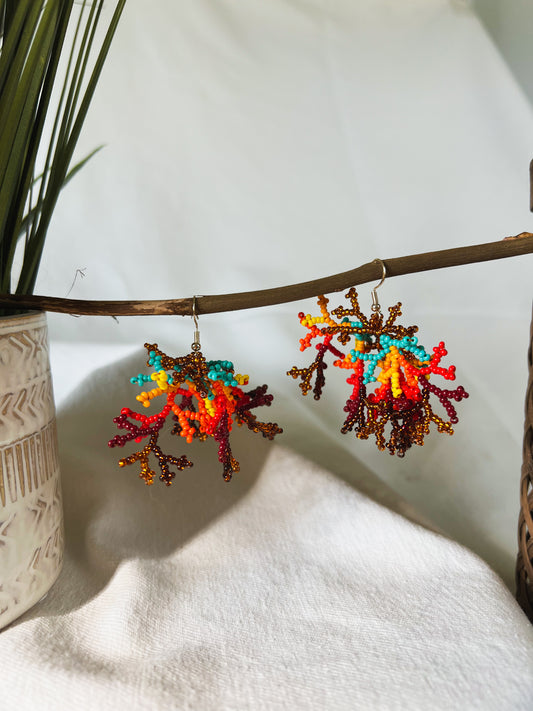 Mini Corals ✻ Inga Beaded Earrings