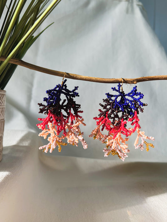 Corals ✻ Inga Beaded Earrings