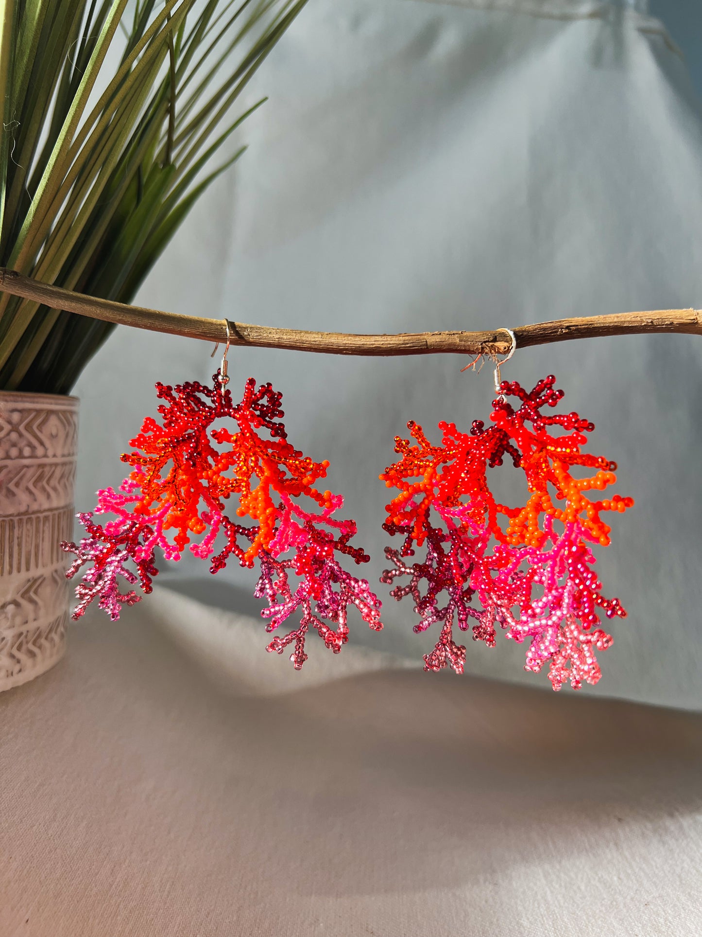 Corals ✻ Inga Beaded Earrings