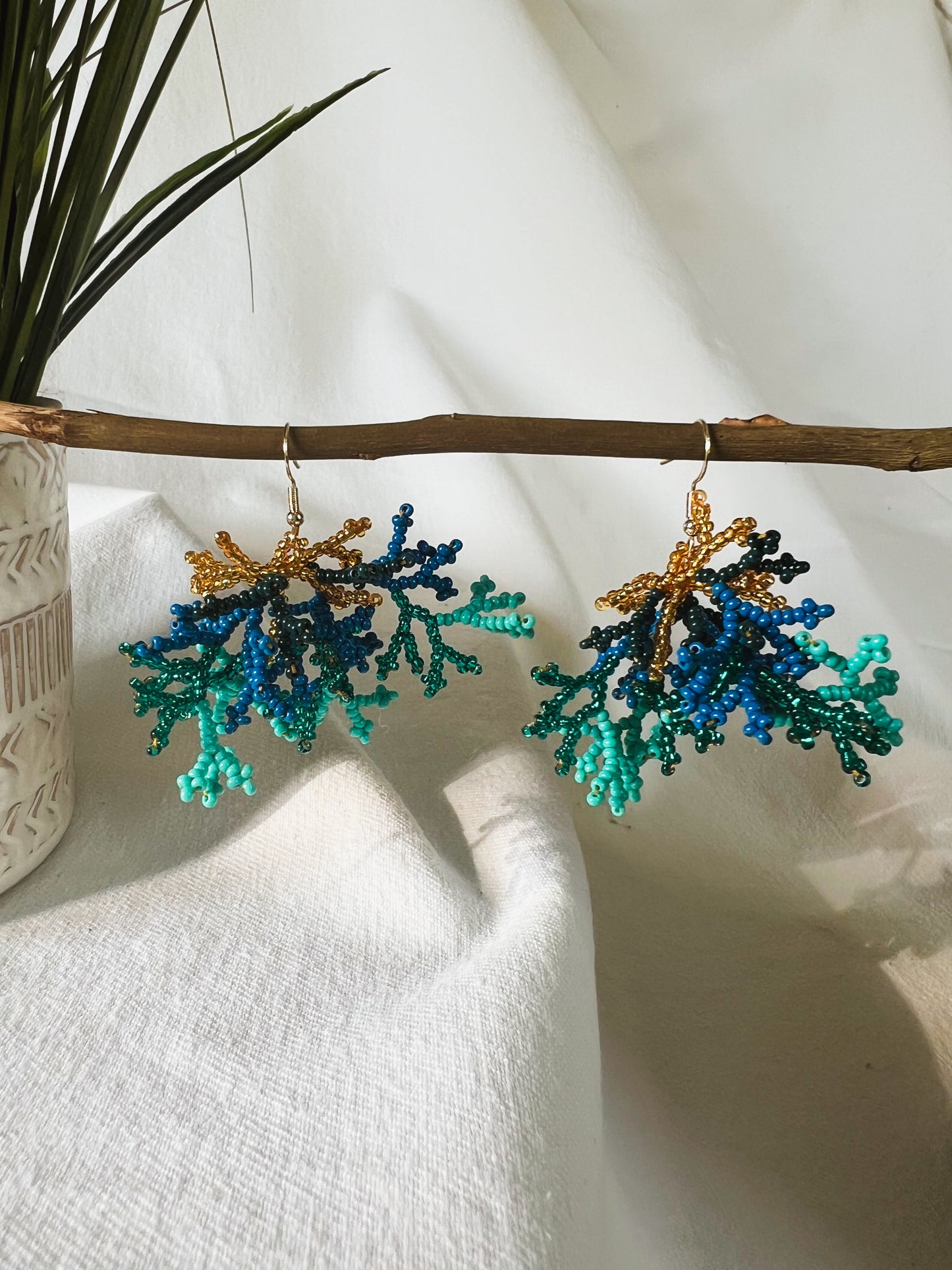 Mini Corals ✻ Inga Beaded Earrings