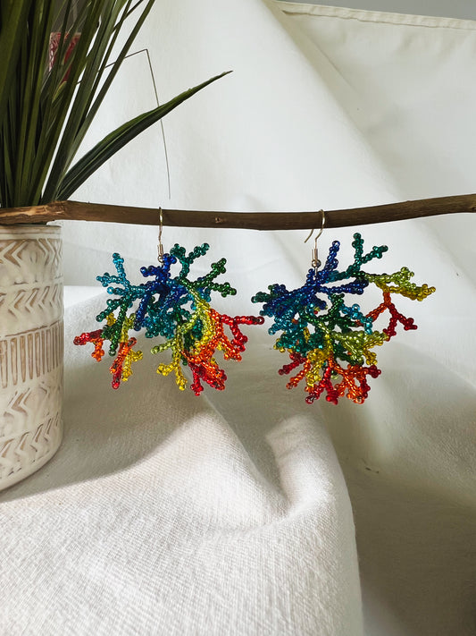 Mini Corals ✻ Inga Beaded Earrings