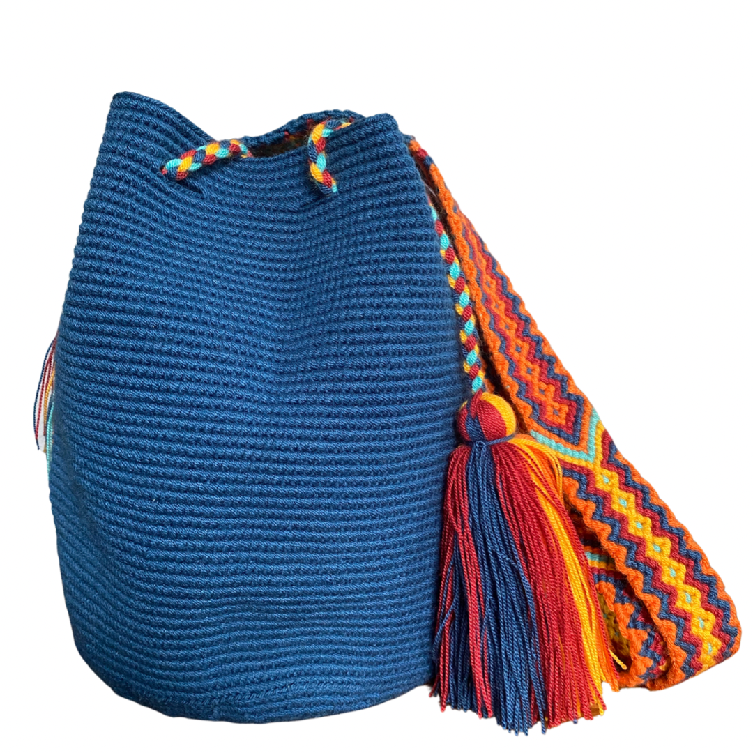 Mochilas wayuu online azules